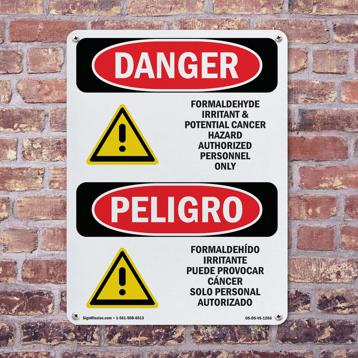 Formaldehyde Irritant Hazard