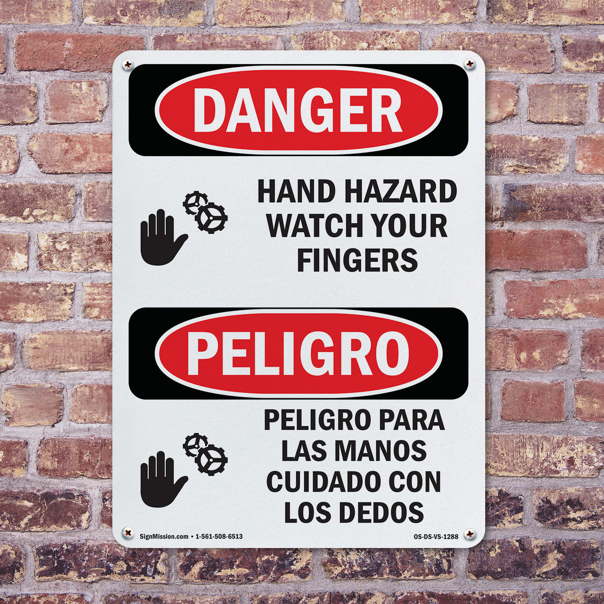 Hand Hazard Watch Your Fingers