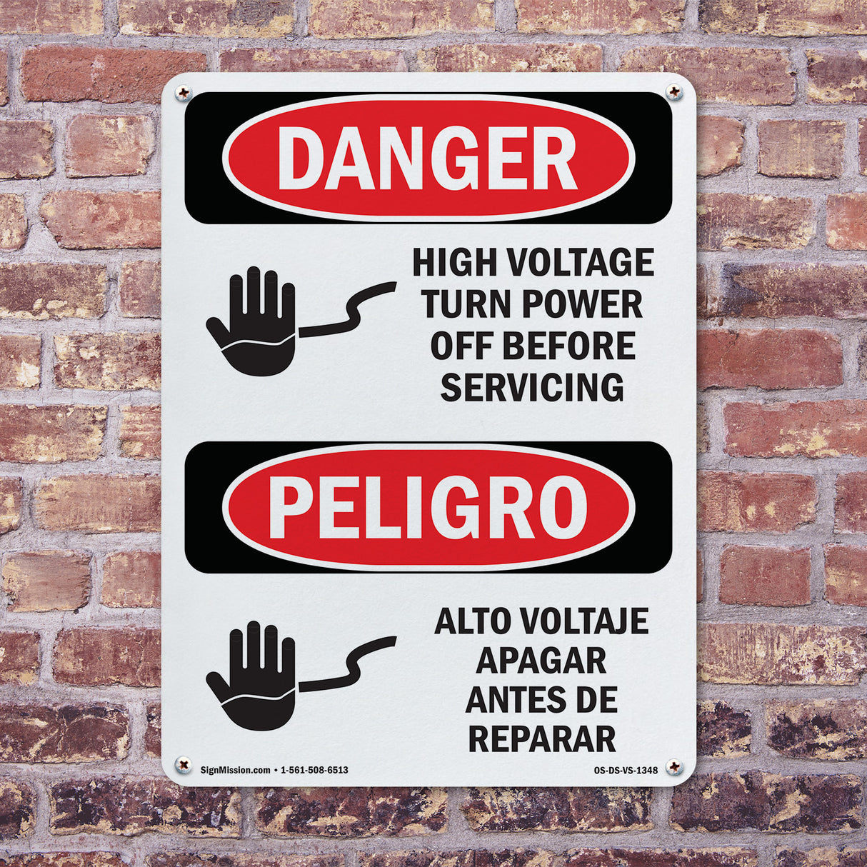 High Voltage Turn Power Off Before Servicing