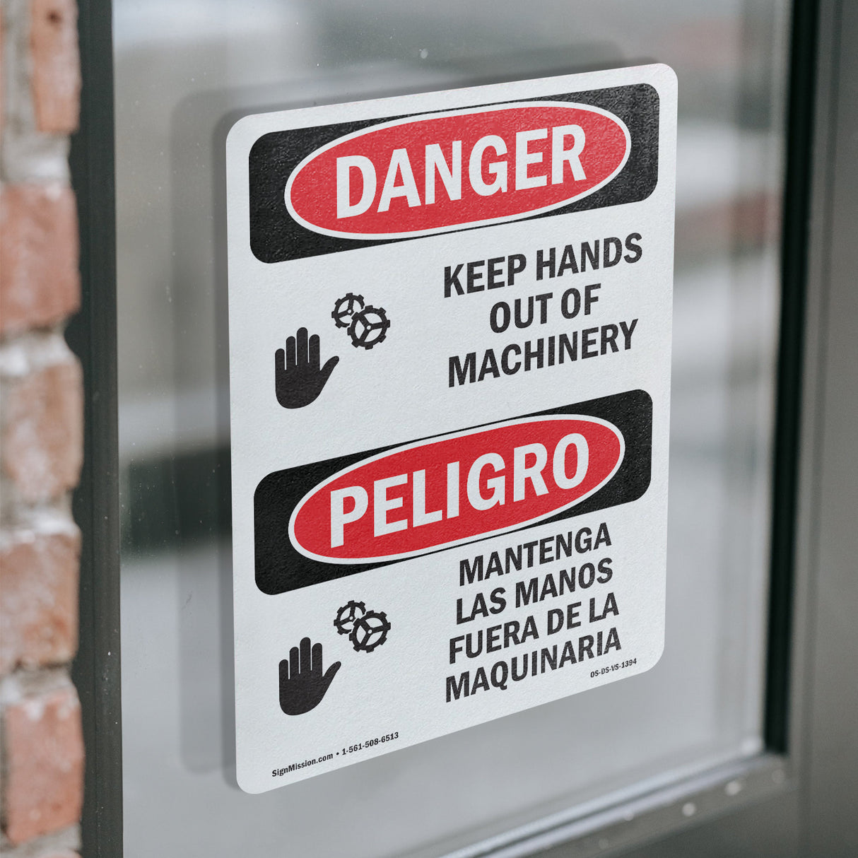 Keep Hands Out Of Machinery Spanish