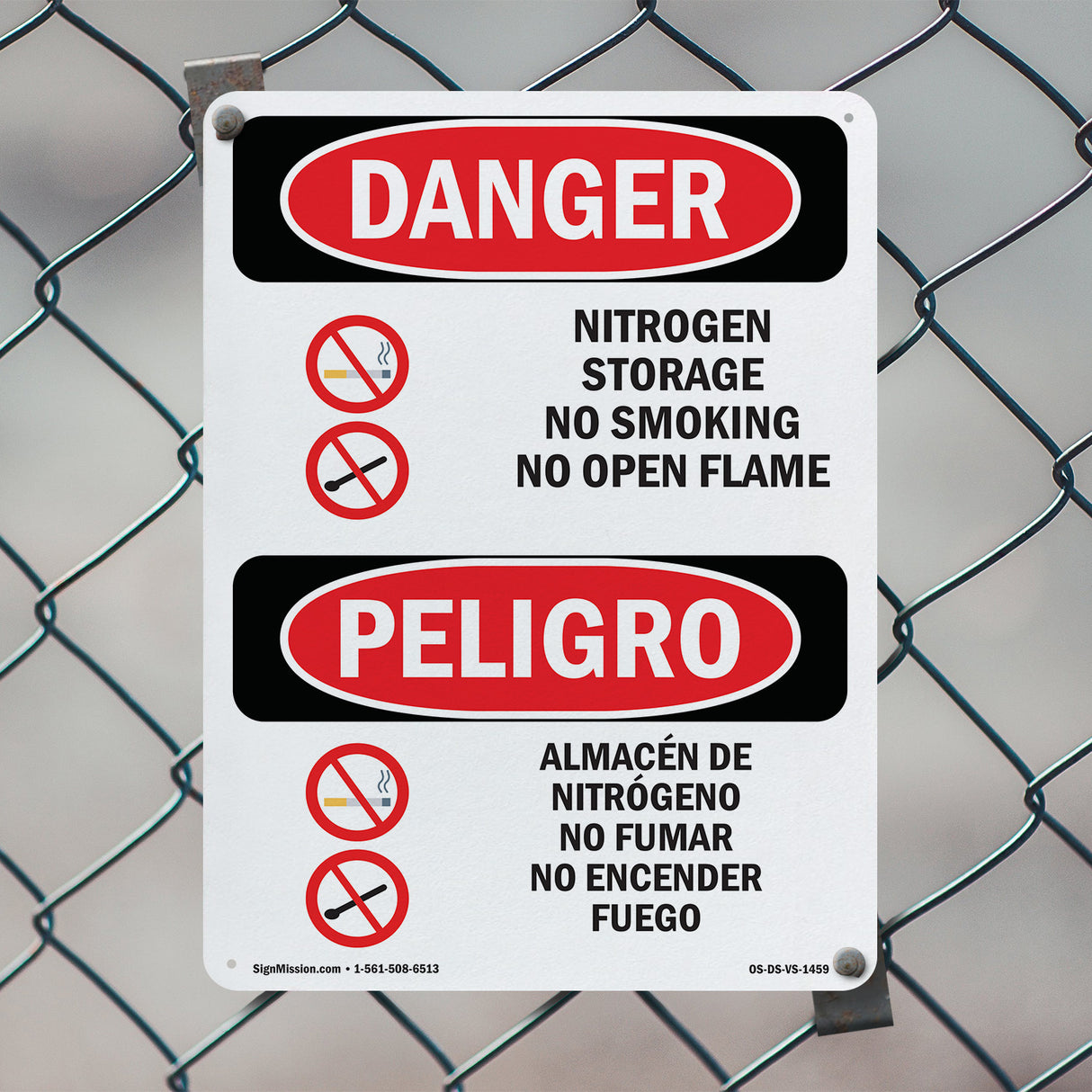 Nitrogen Storage No Smoking No Open Flame