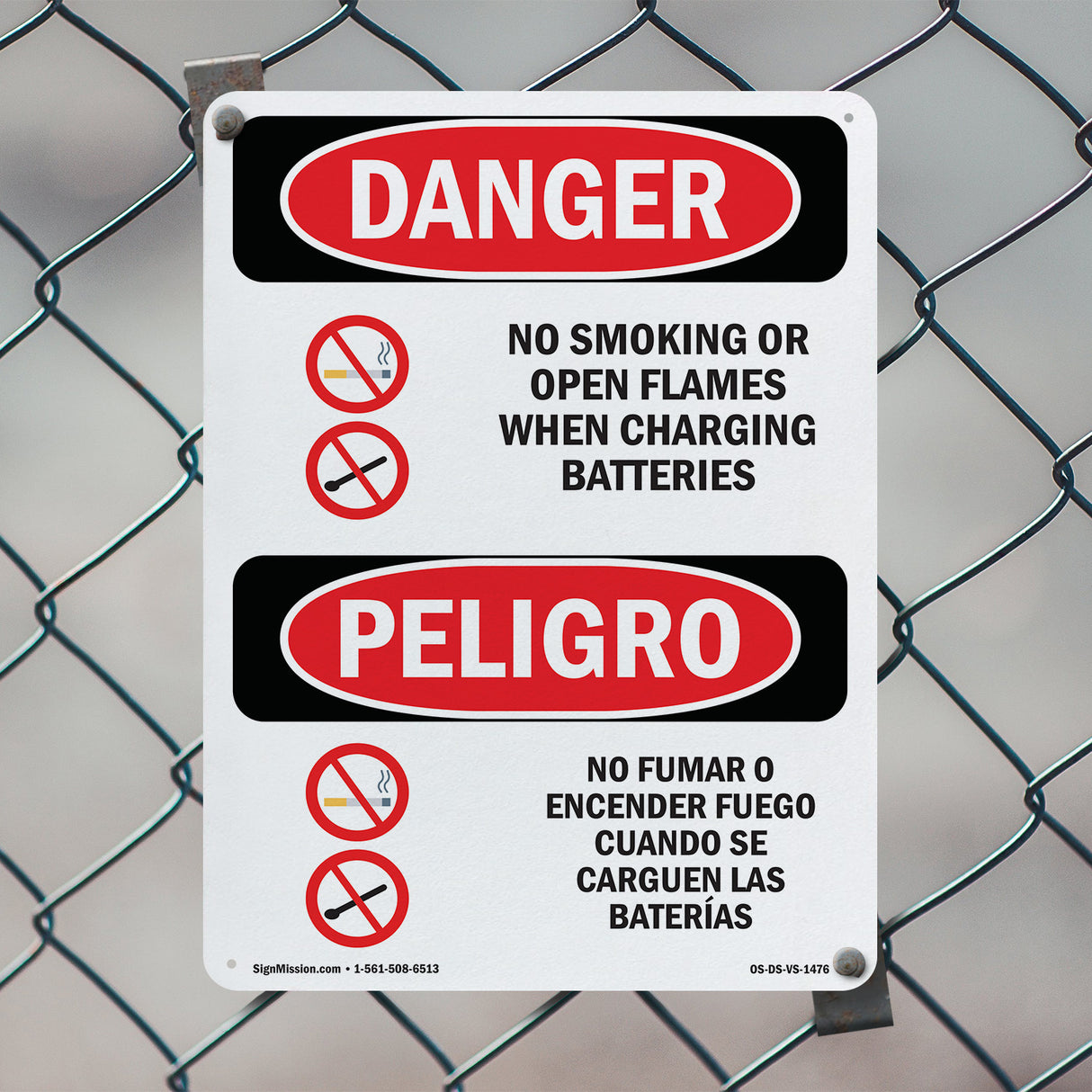 No Smoking When Charging Batteries