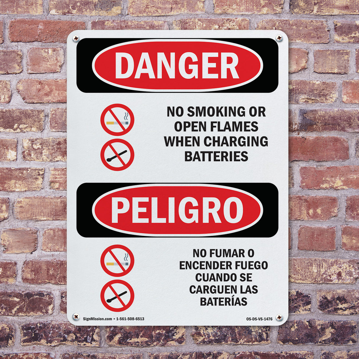 No Smoking When Charging Batteries