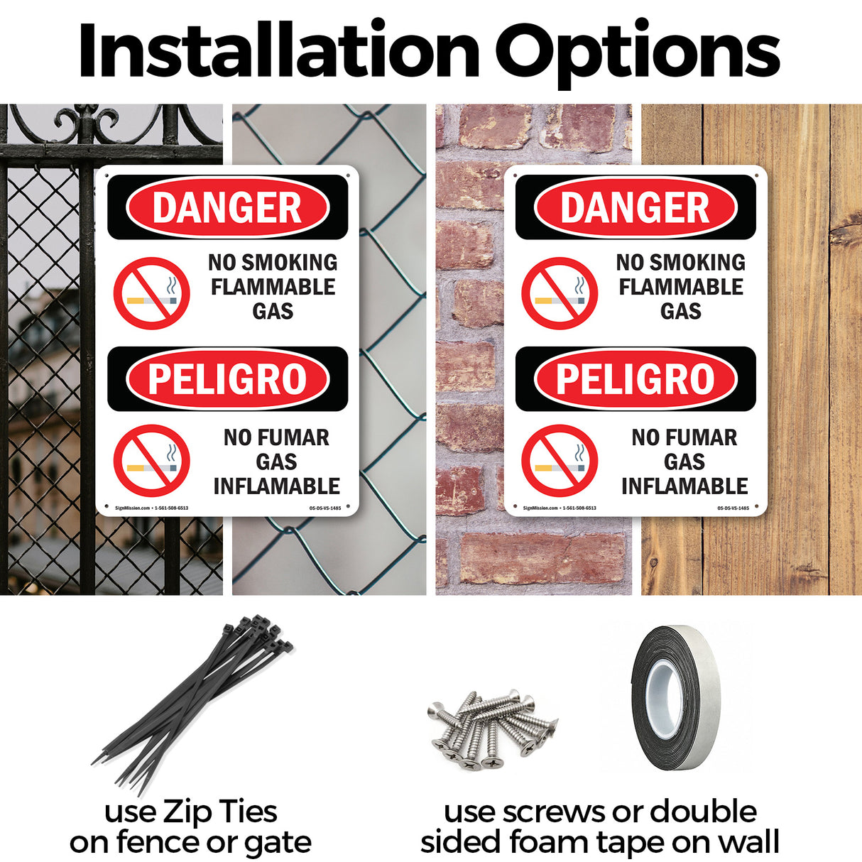 No Smoking Flammable Gas