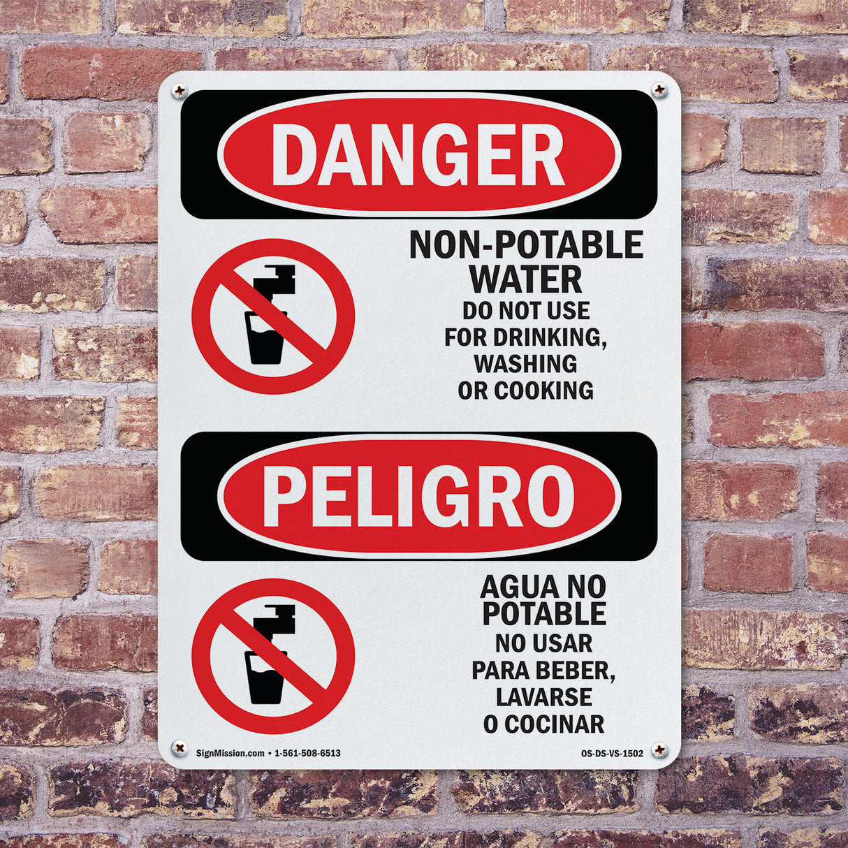 Non-Potable Water Do Not Use For Drinking