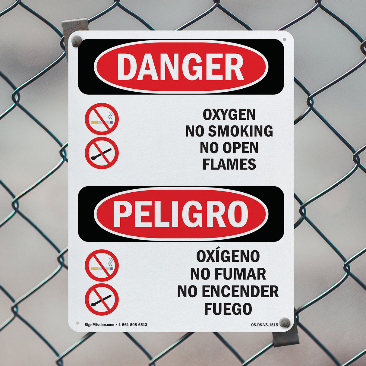 Oxygen No Smoking No Open Flames