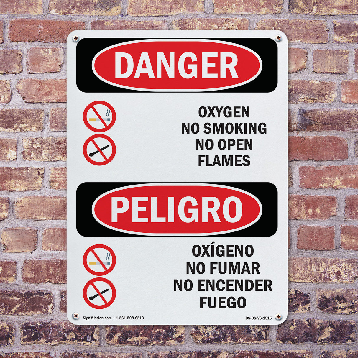 Oxygen No Smoking No Open Flames