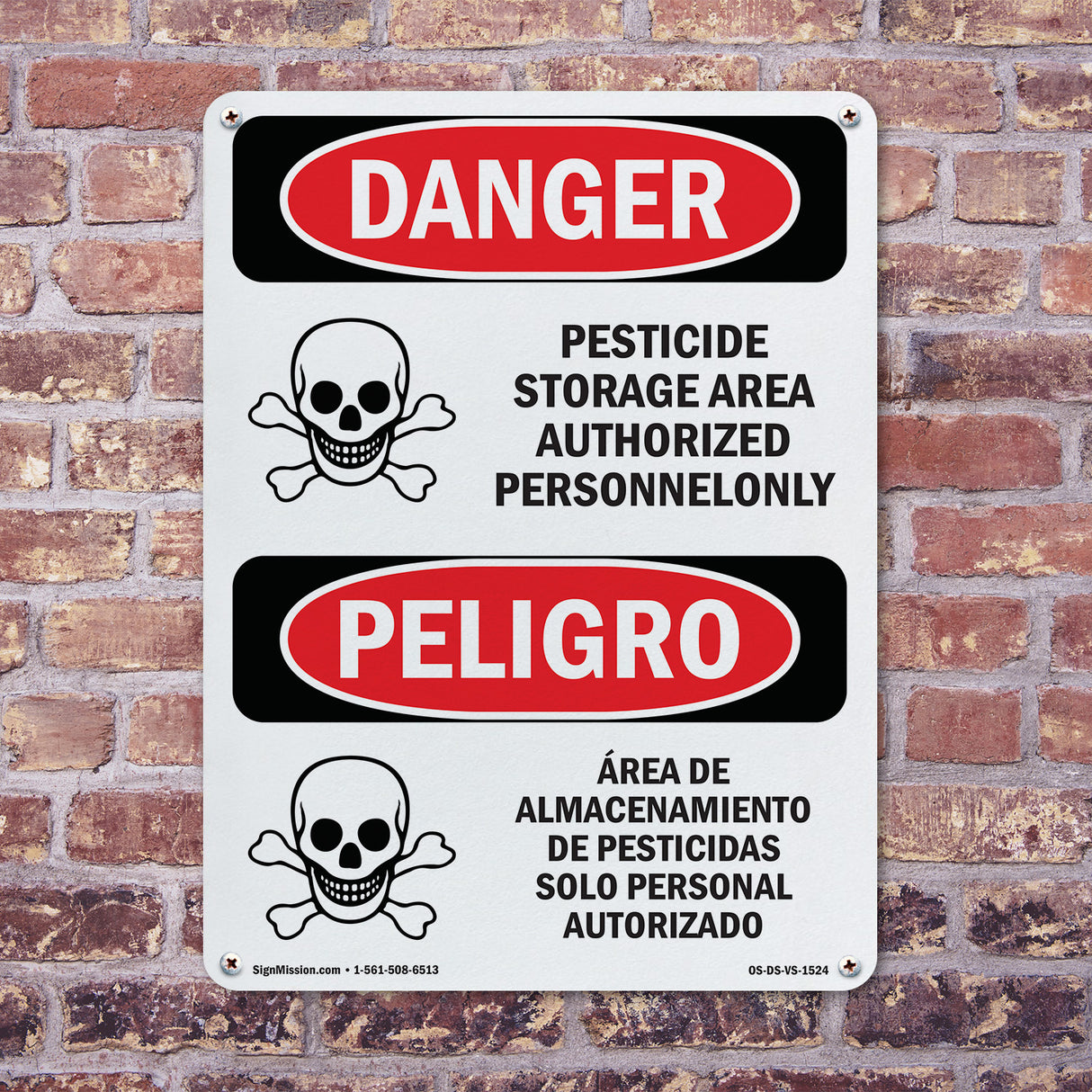 Pesticide Storage Area Spanish