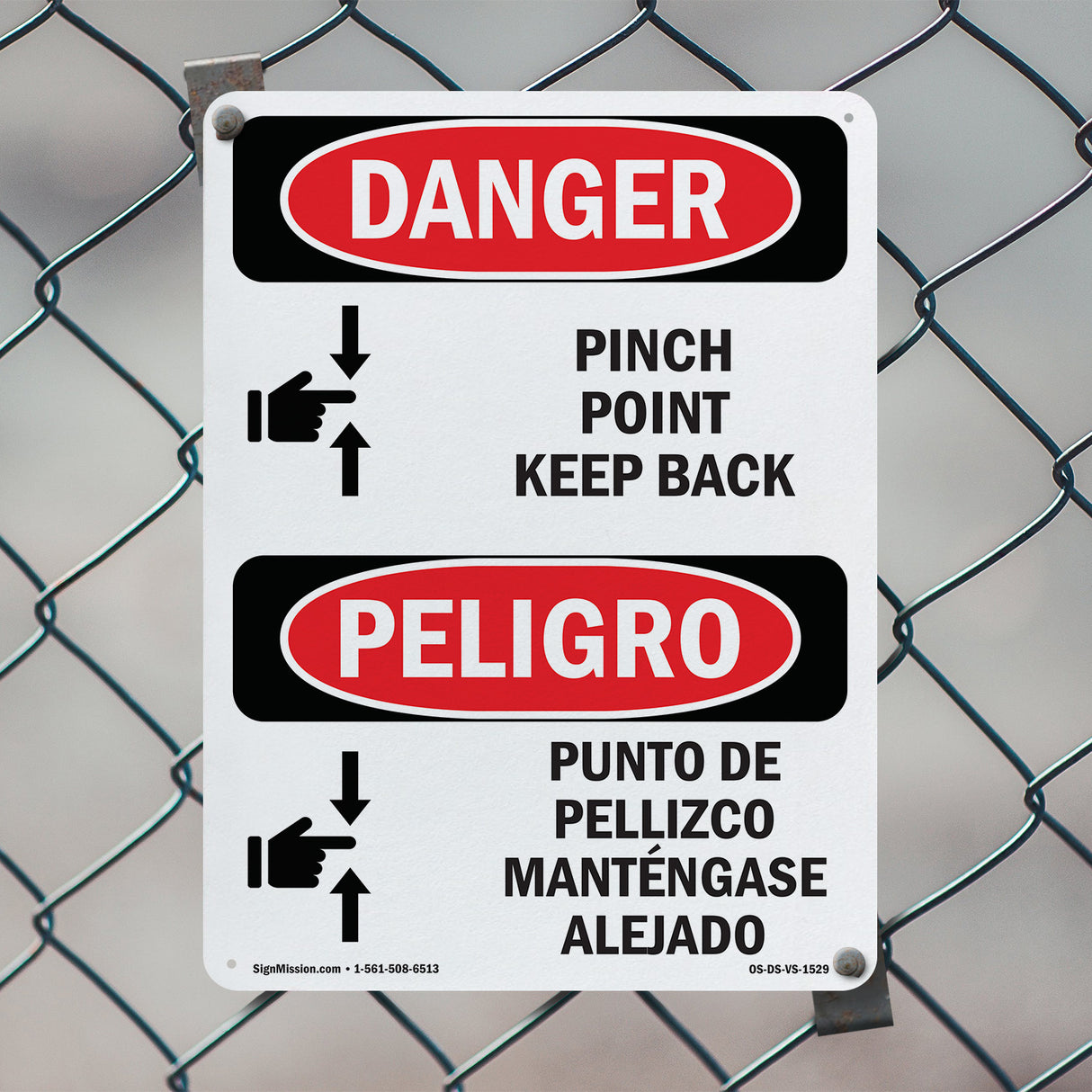 Pinch Point Keep Back