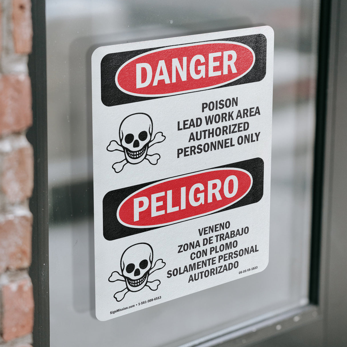 Poison Lead Work Area Authorized Only