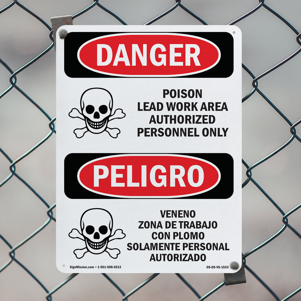 Poison Lead Work Area Authorized Only