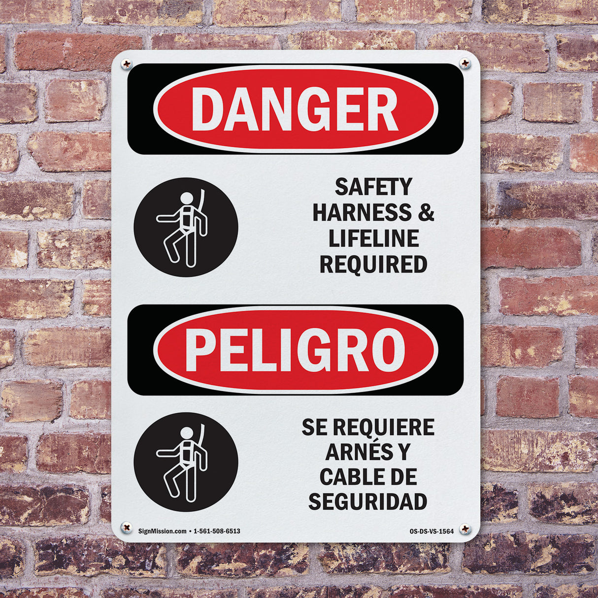 Safety Harness And Lifeline Required