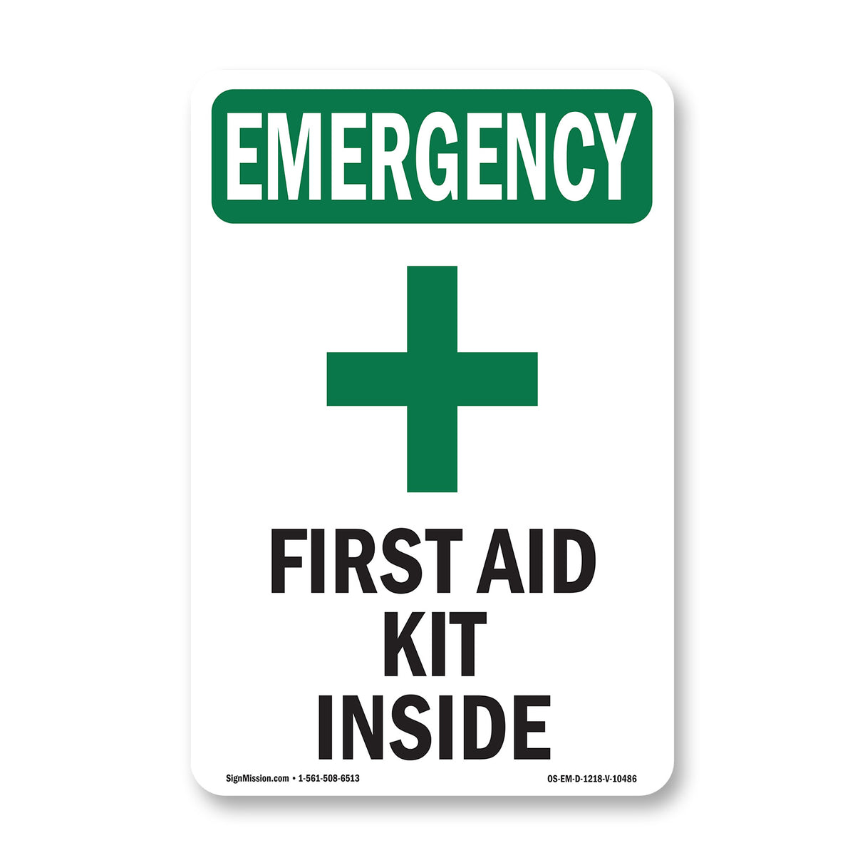 First Aid Kit Inside With Symbol