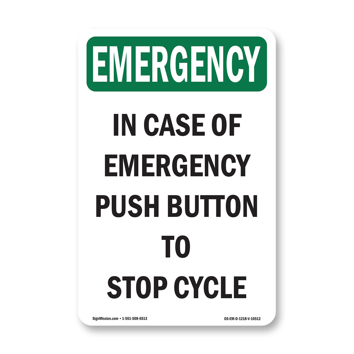 In Case Of Push Button To Stop Cycle
