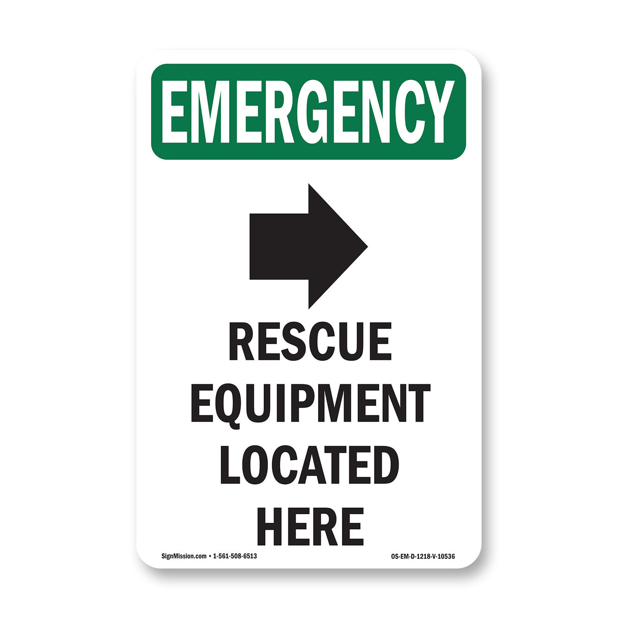 Rescue Equipment Located Here