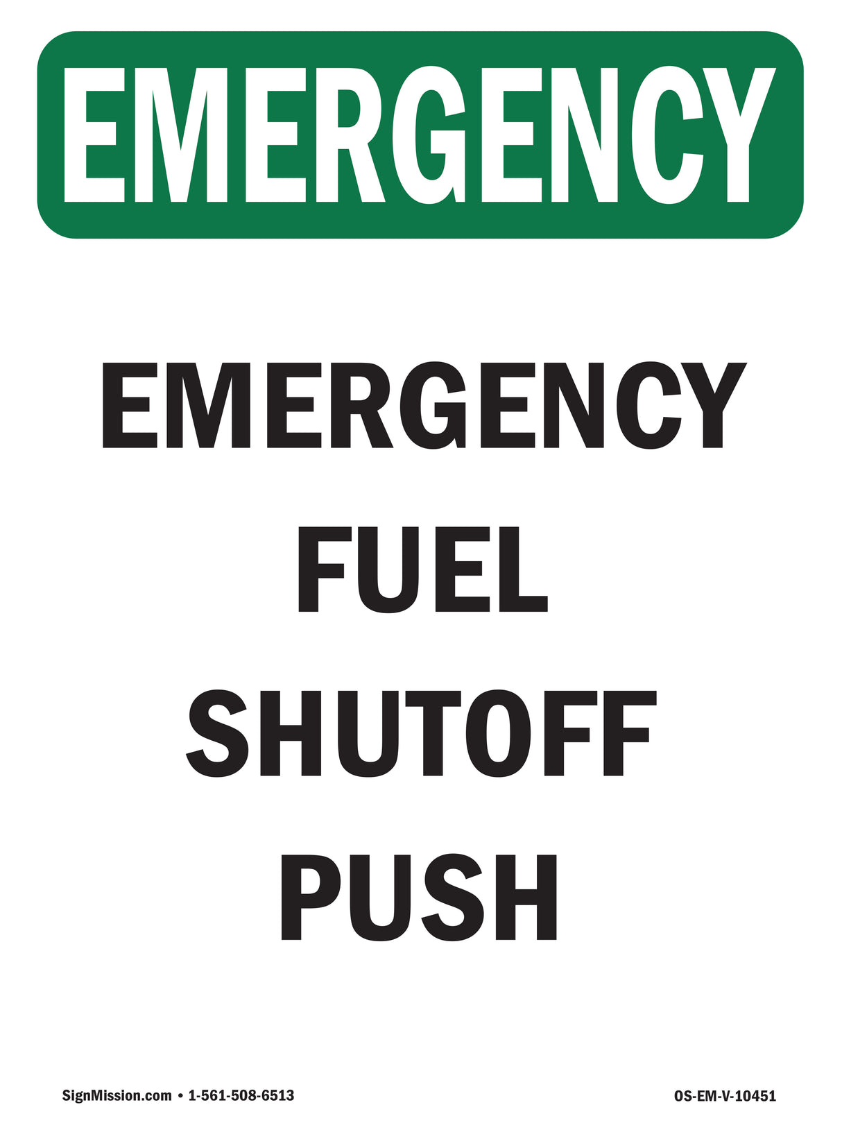Fuel Shutoff Push