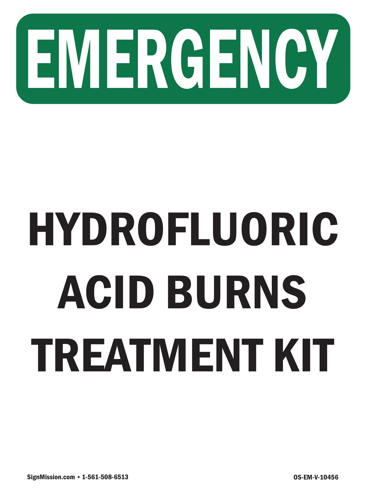 Hydrofluoric Acid Burns Treatment Kit
