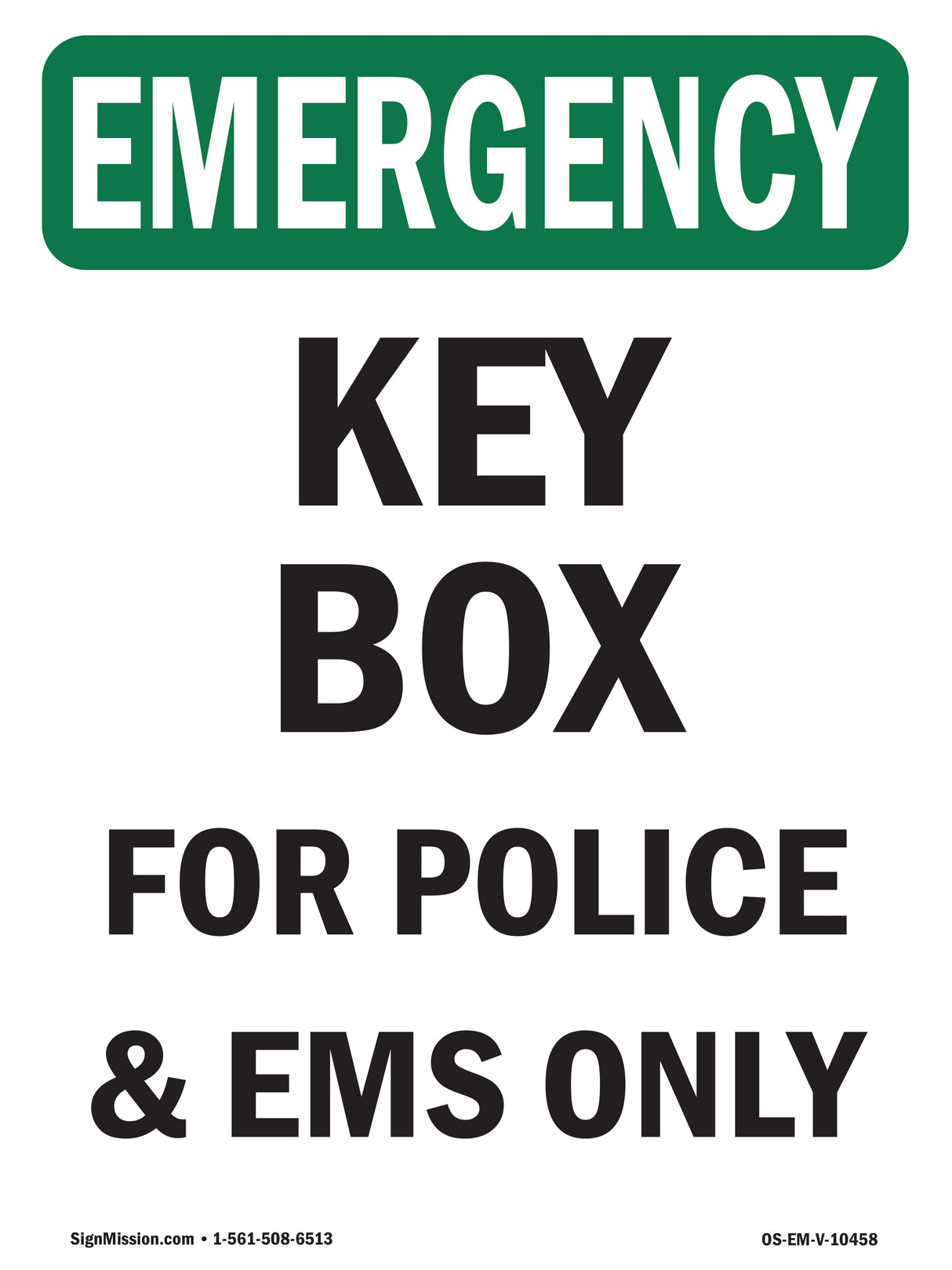 Key Box For Police And EMS Only!