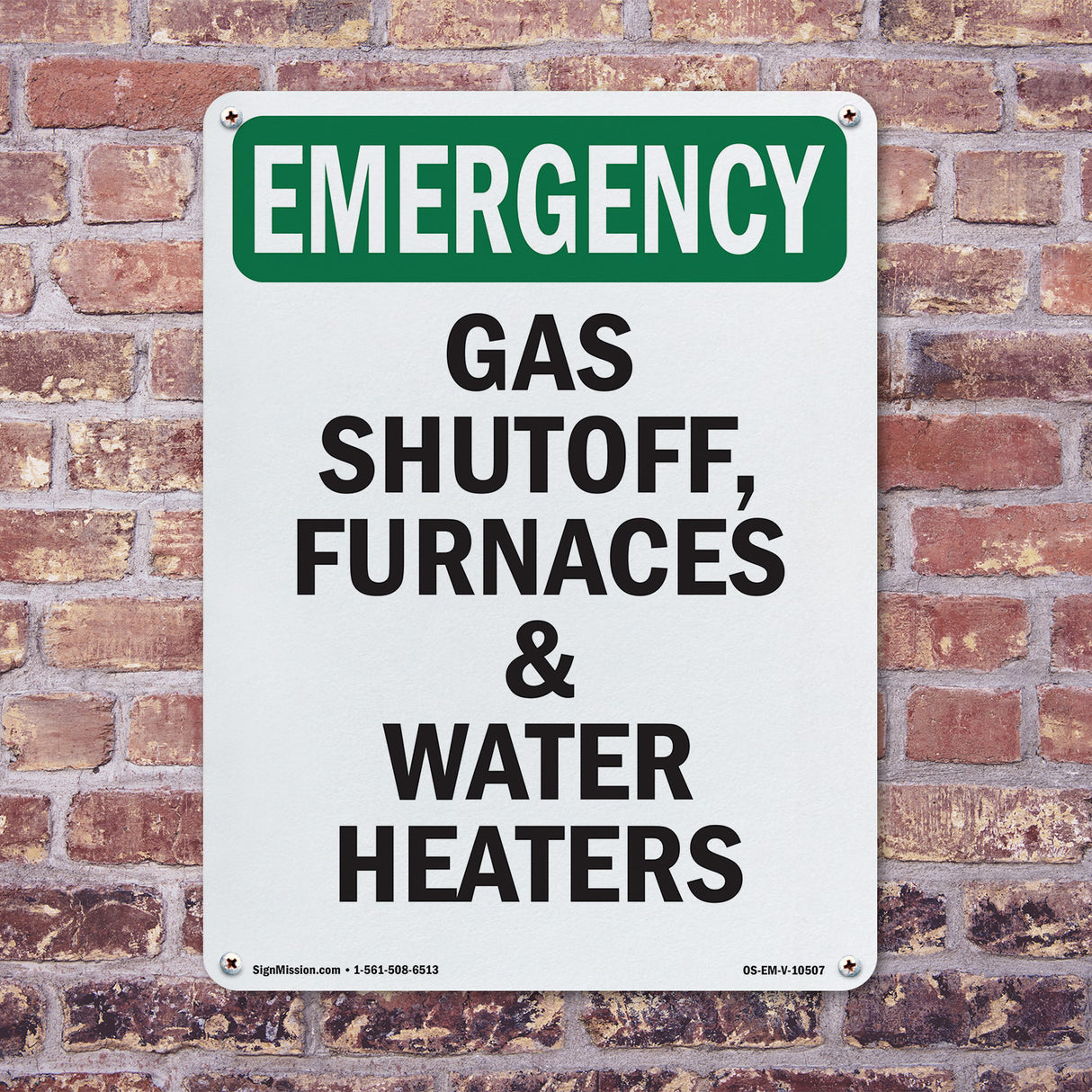Gas Shutoff, Furnaces And Water Heaters