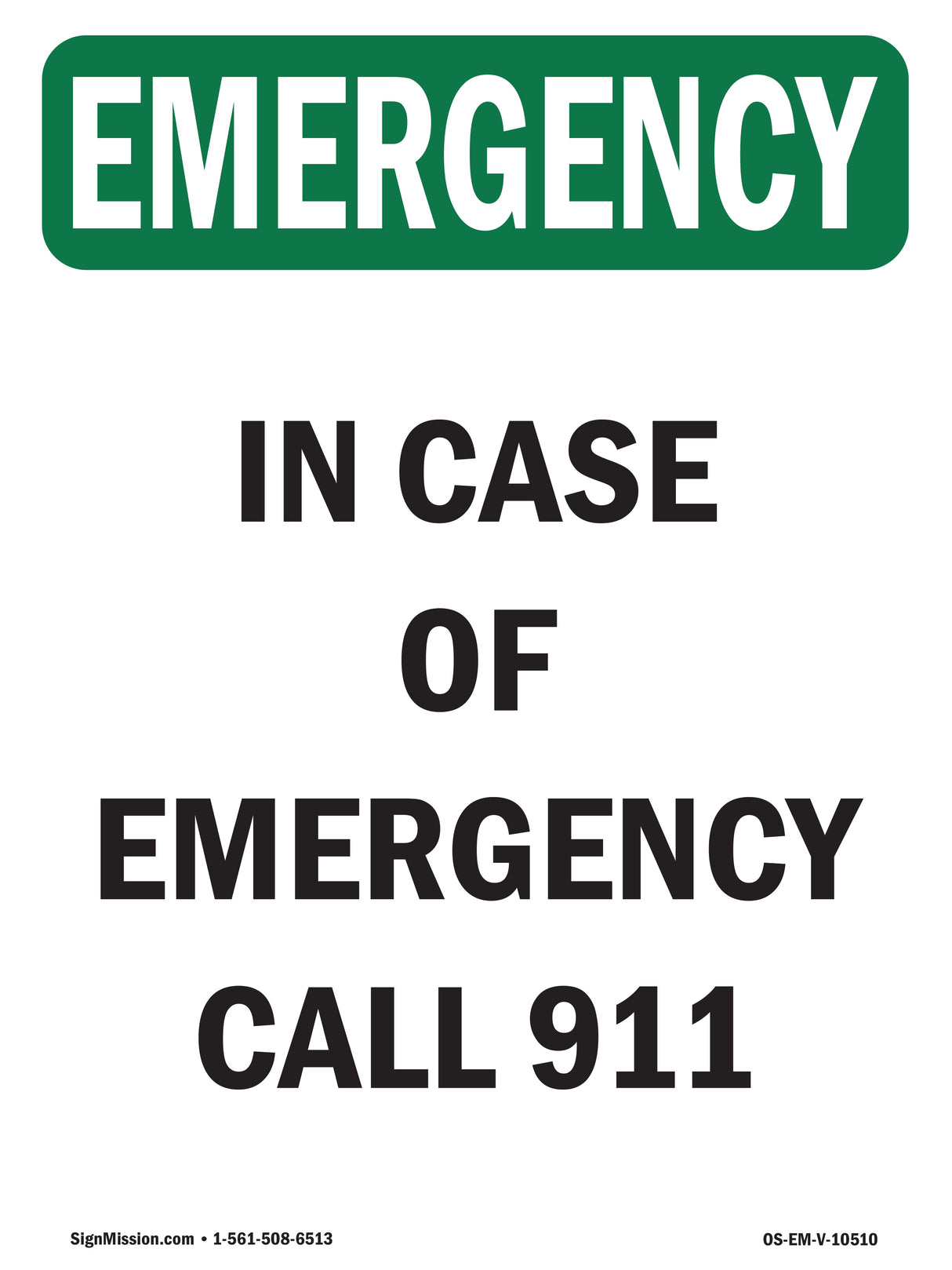 In Case Of Call 911