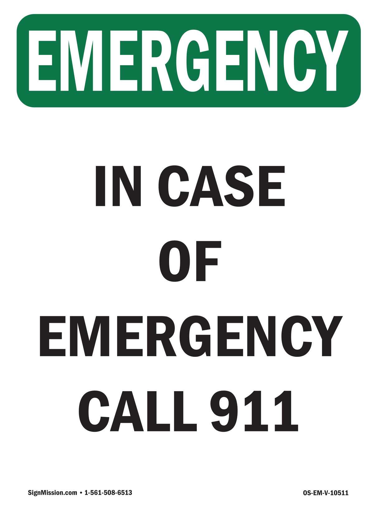 In Case Of Call 911