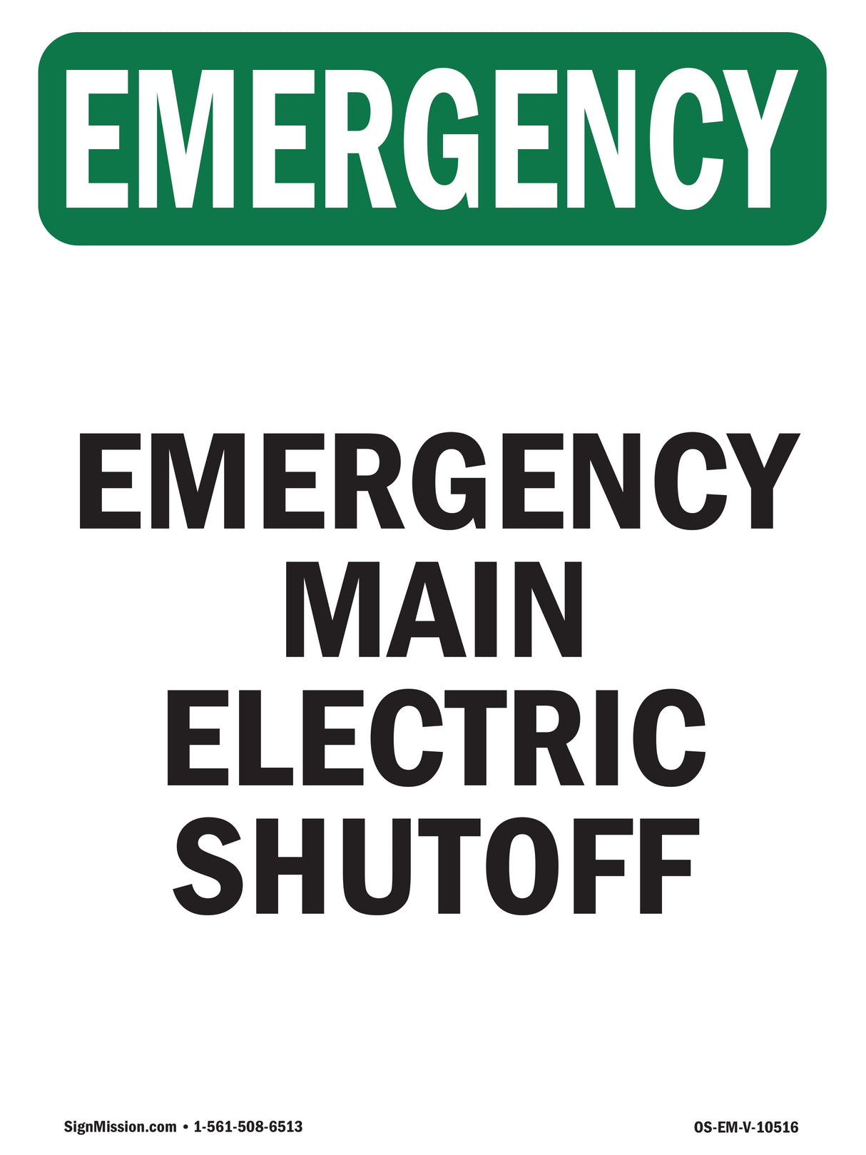 Main Electric Shutoff