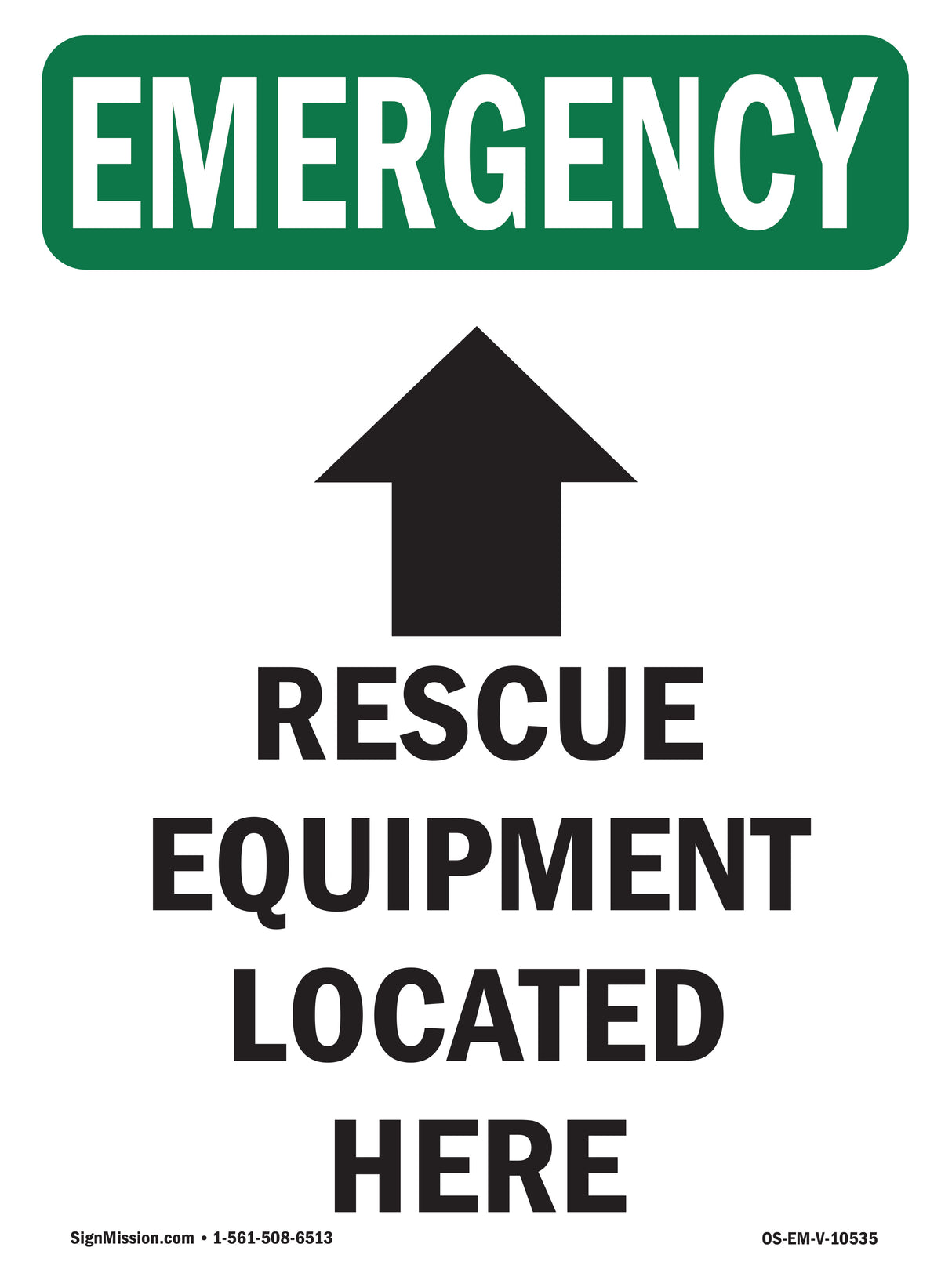 Rescue Equipment Located Here