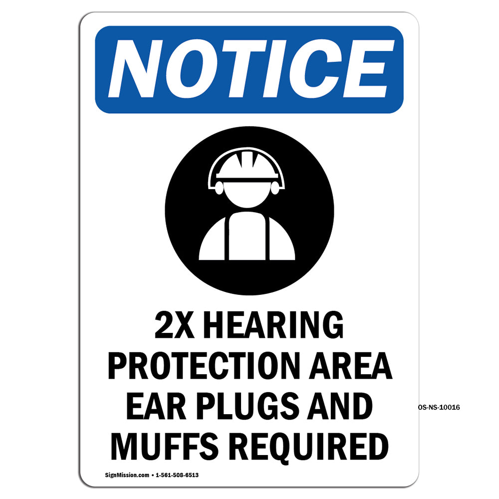 2X Hearing Protection Area Ear
