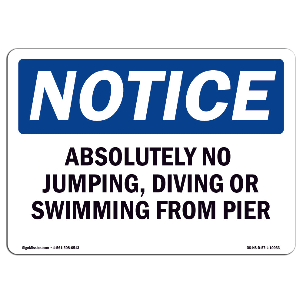 Absolutely No Jumping, Diving Or Swimming