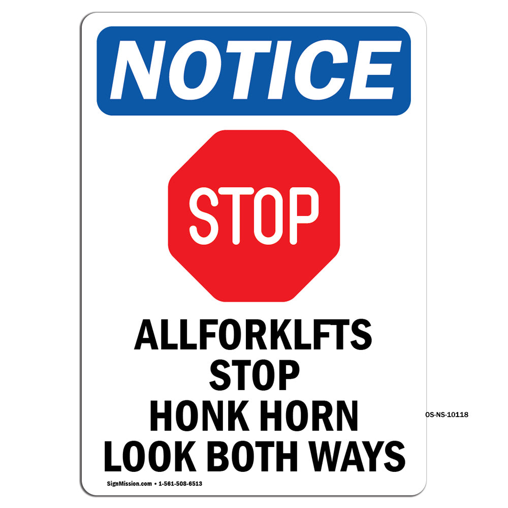 All Forklifts Stop Honk Horn