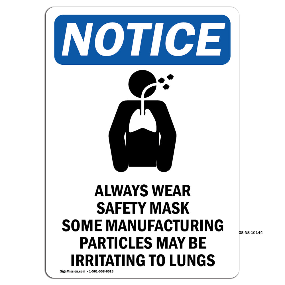 Always Wear Safety Mask Some Sign With Symbol