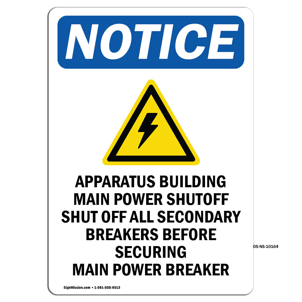 Apparatus Building Main Power