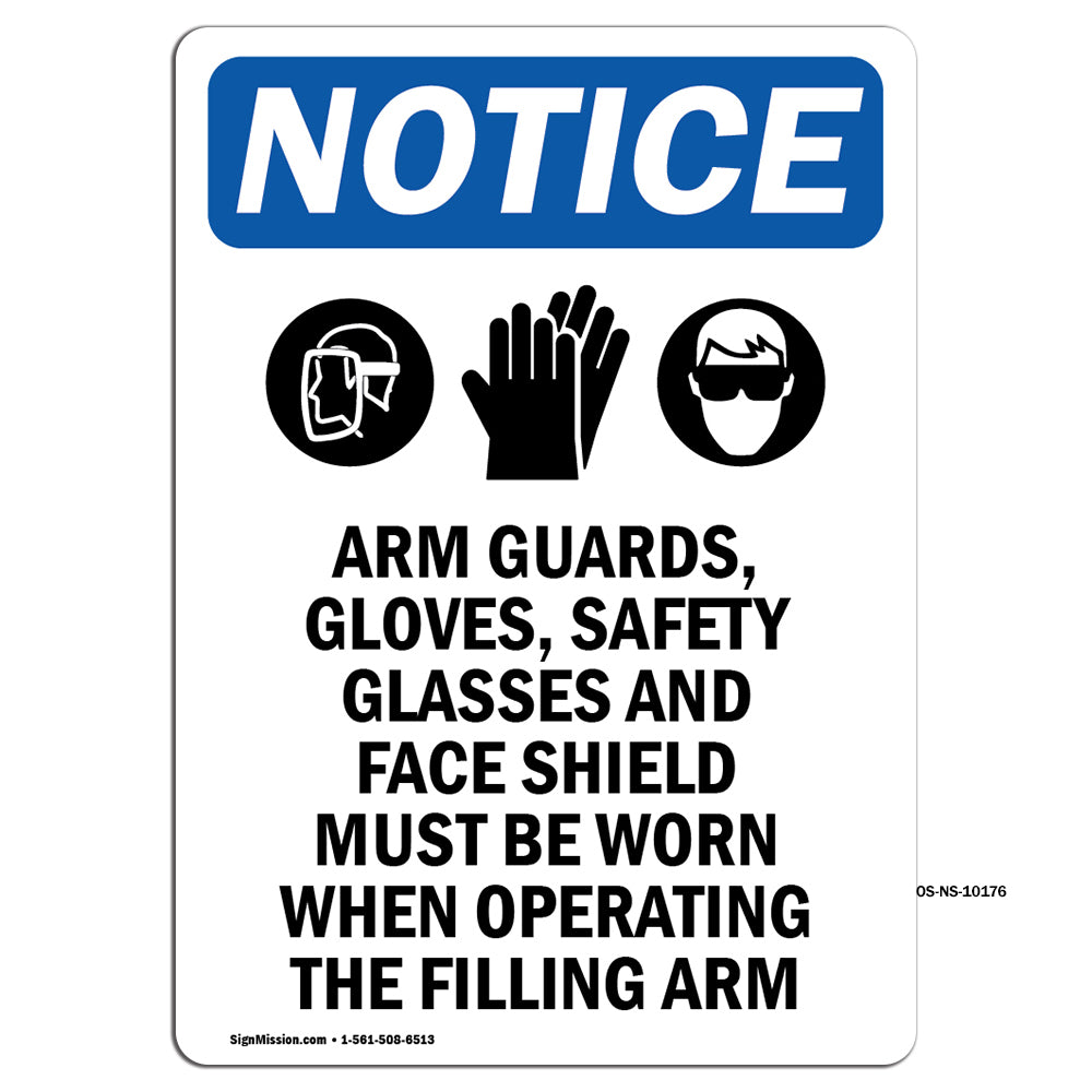 Arm Guards, Gloves, Safety Glasses
