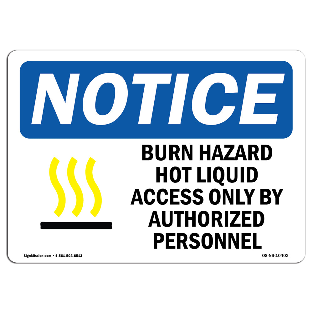 Burn Hazard Hot Liquid Access