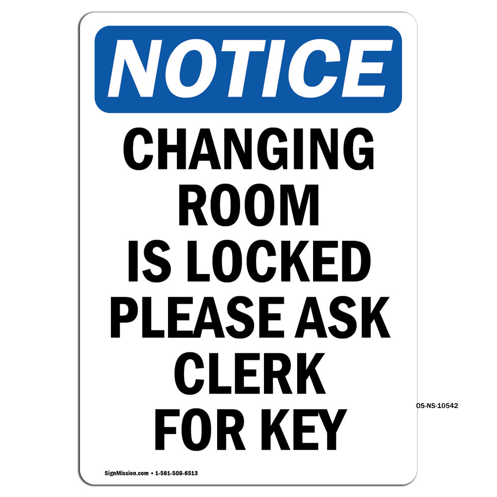 Changing Room Is Locked Please Ask Clerk For Key
