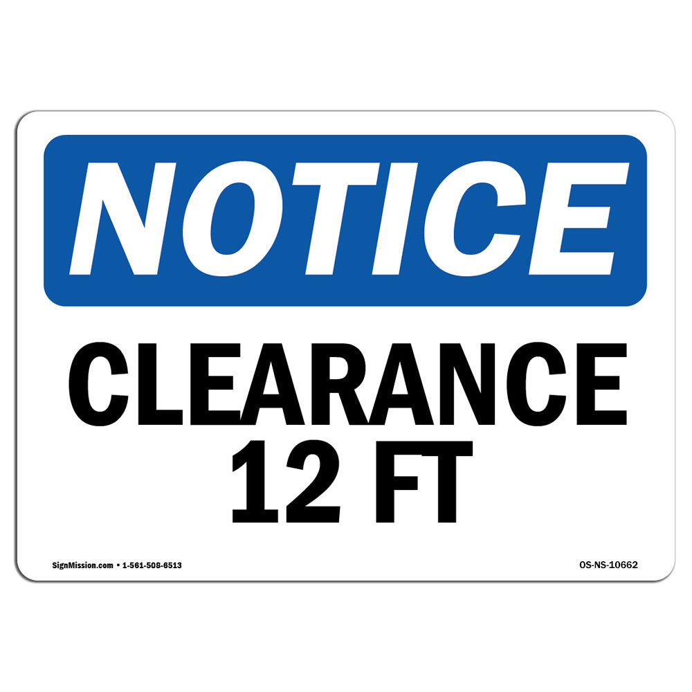 Clearance 12 Ft Sign