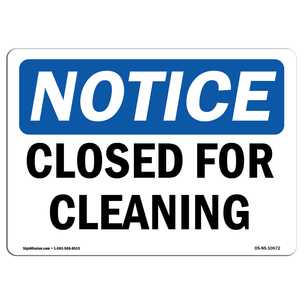 Closed For Cleaning