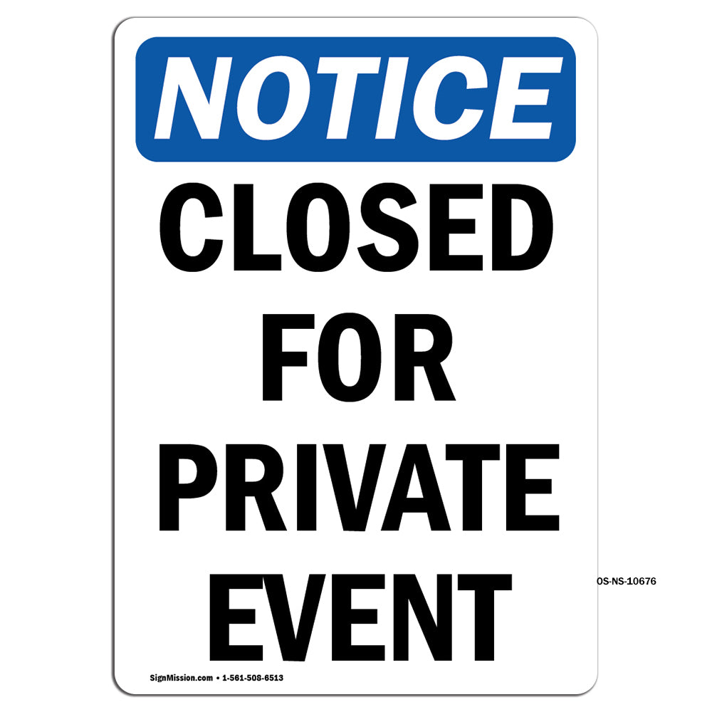 Closed For Private Event