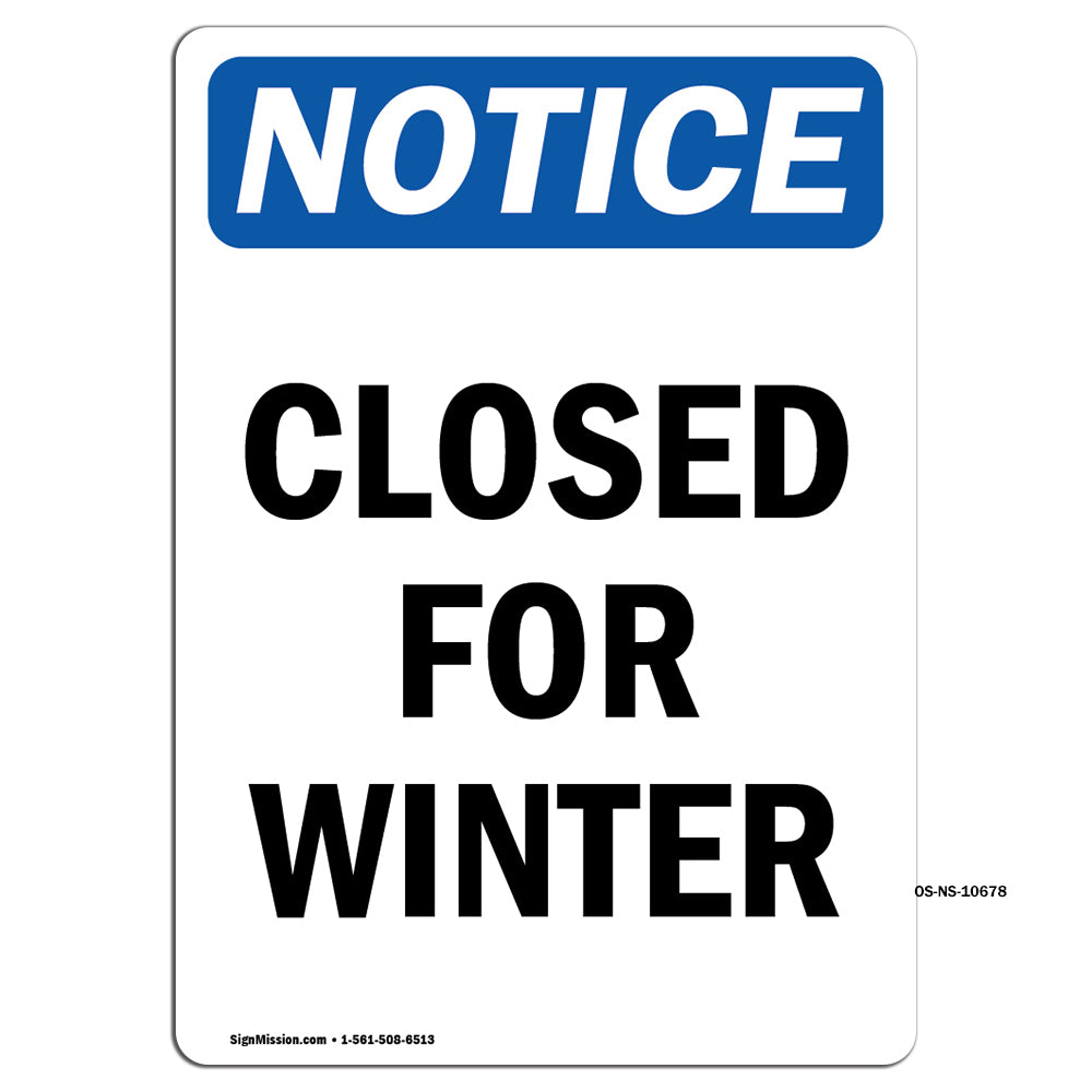 Closed For Winter