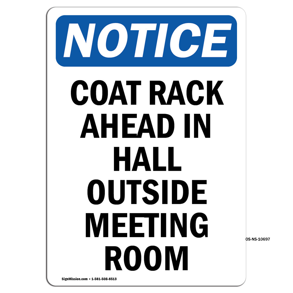 Coat Rack Ahead In Hall Outside Meeting Room
