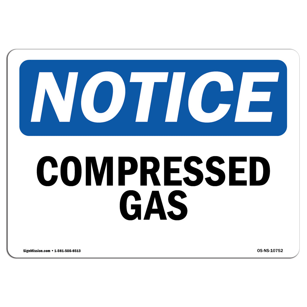 Compressed Gas Sign