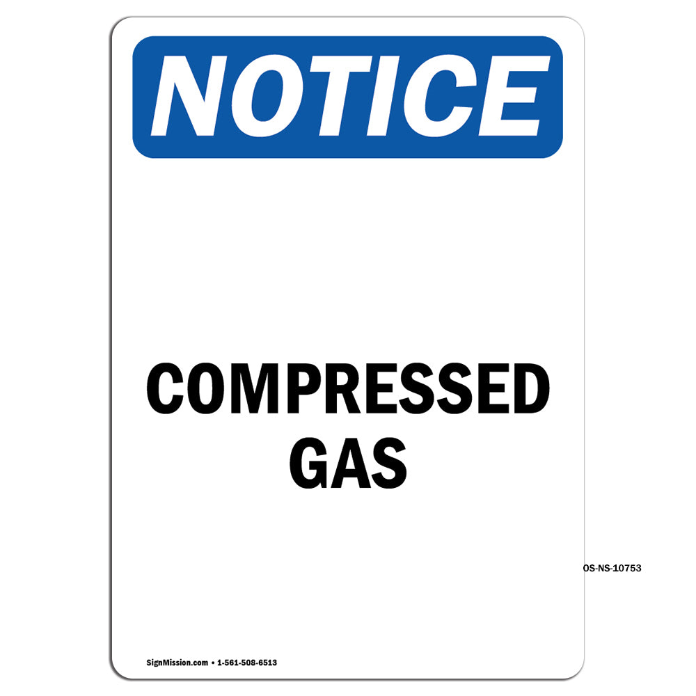 Compressed Gas Sign