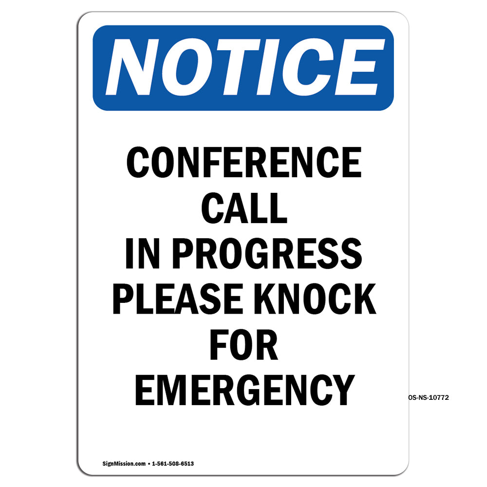 Conference Call In Progress Please Knock