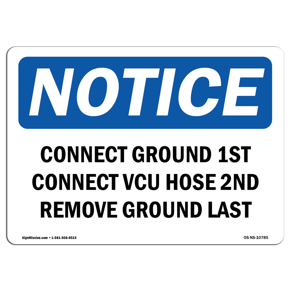Connect Ground 1st Connect Vcu Hose 2nd