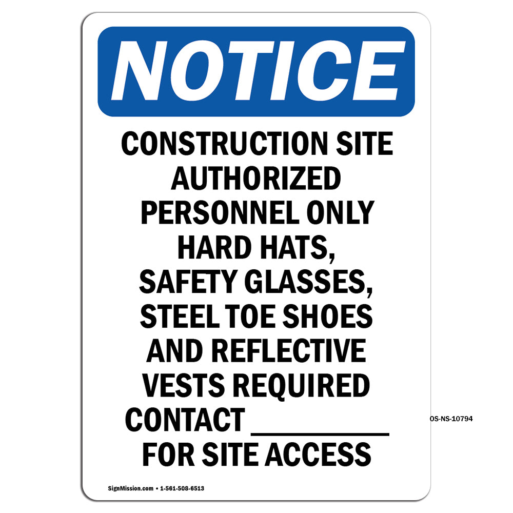 Work Site Authorized Personnel Only