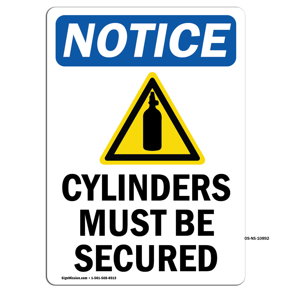 Cylinders Must Be Secured