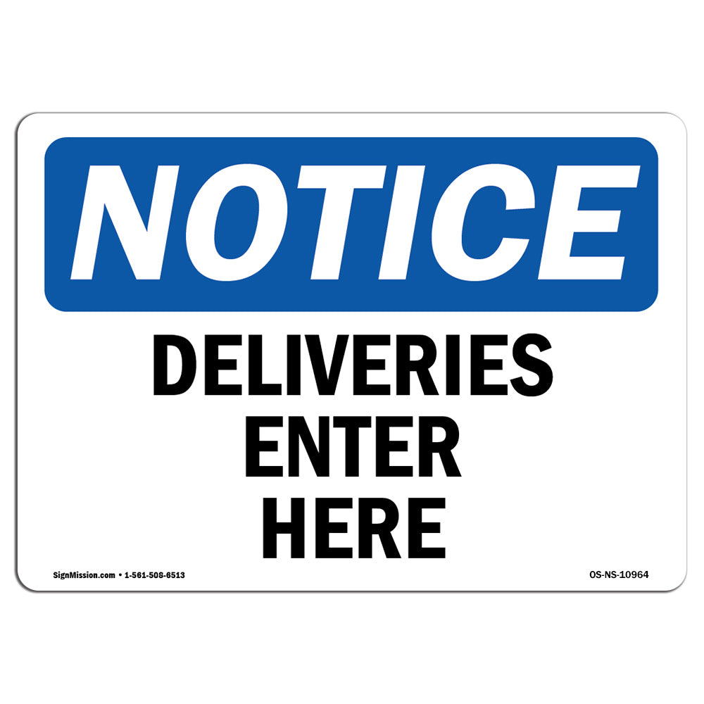 Deliveries Enter Here