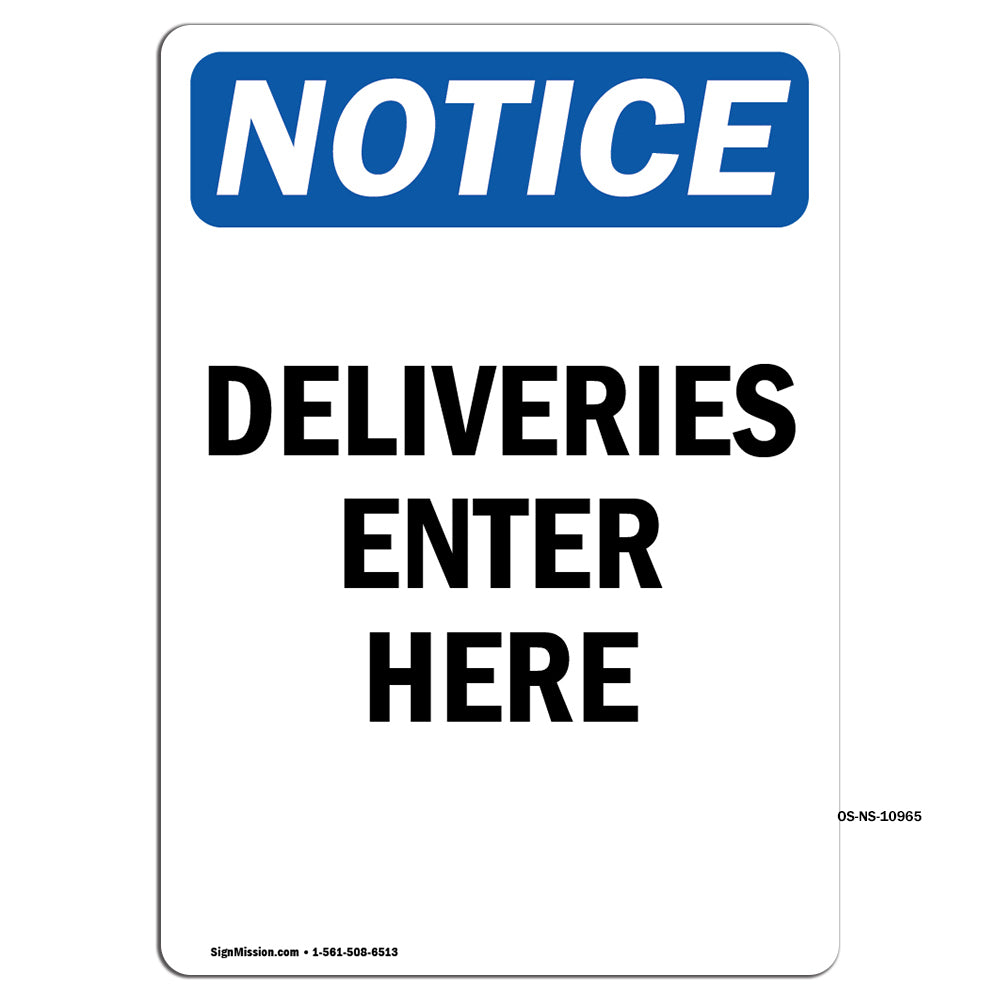 Deliveries Enter Here