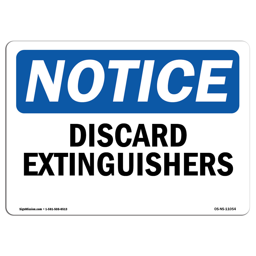 Discharged Extinguishers