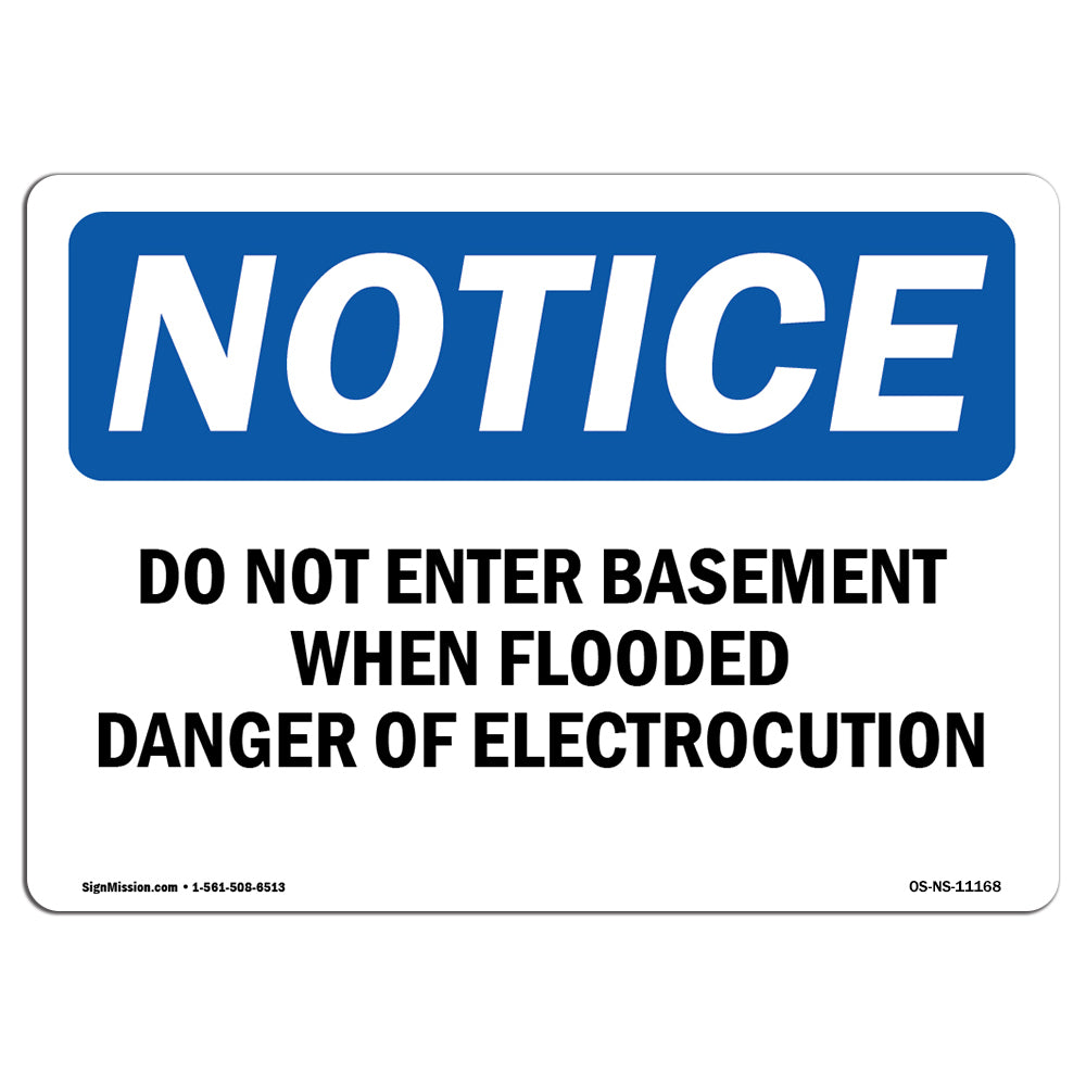 Do Not Enter Basement When Flooded Danger